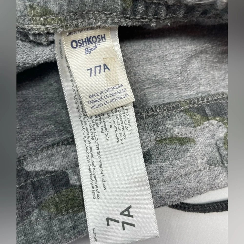 OSHKOSH B'GOSH: Jogger/Sweatpants, Camo, Cargo, Size 7/7A